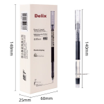 Blue fruit gel pen pocket pen click gel pen high value quick-drying student special pocket signature pen matcha lemon 4 pieces/box D1009 - Image 6