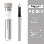 Platinum (PLATINUM) fountain pen third grade Little Meteor Light Sweet Series fountain pen PQ-200 primary school students special entry-level replaceable ink sac sesame gray - Image 7