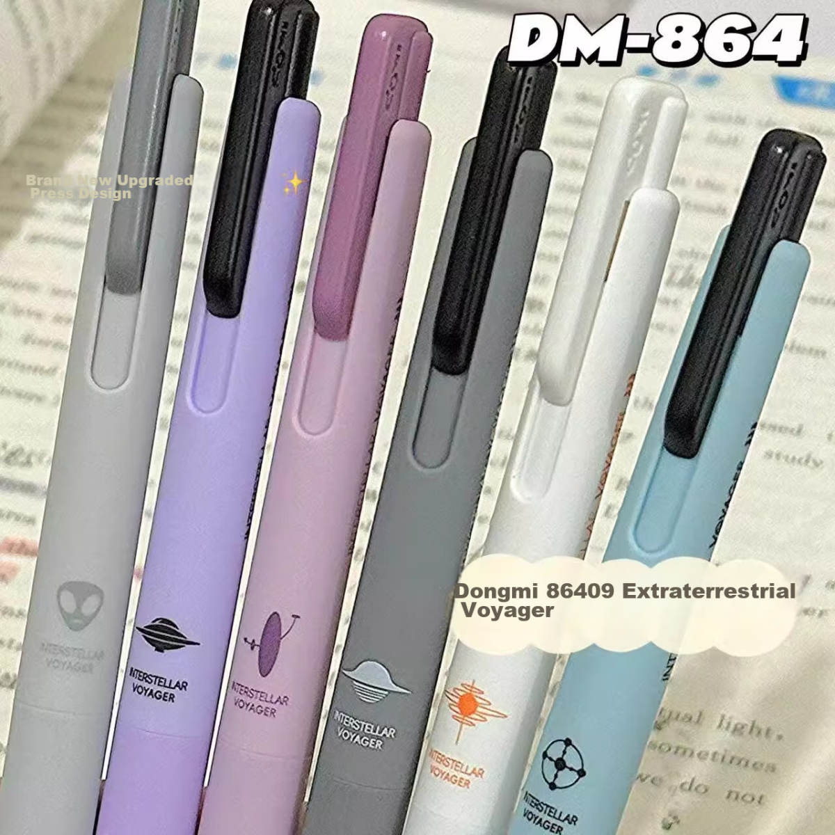 Deli (deli) Summer Palace joint spring breeze is the best notebook gift box set (exquisite notebook/neutral pen/washi tape) gift SZ627 - Image 3
