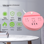 Acer socket / socket / socket / power strip / power strip / USB socket / extension board / wiring board round socket 3-position master control 1.5 meters OCB310-P (pink) - Image 6