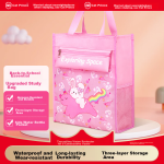 [A must-have for school] Wengu 25-piece vertical portable accordion bag A4 large-capacity file storage bag vertical multi-layer folder student test paper folder FQB-026 Ice Moon Blue - Image 9