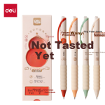 Deli (deli) roll Guozhen smooth push gel pen 0.5mm bullet head arc closing pen head student stationery black 4 pieces/box SA114 - Image 6
