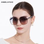 Angelamiao sunglasses for women classic versatile nylon sunglasses large frame driving slim sun protection Chinese Valentine's Day gift - Image 3