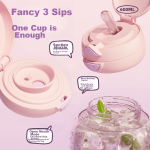 BABLOV Huabansen children's water cup girls summer high value tritan plastic cup large capacity kettle student straw cup - Image 6