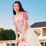 361° short-sleeved men's and women's t-shirts spring and summer couples pure cotton sports loose round neck casual printed tops 632523110-1 - Image 5