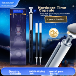 Deli (deli) Hu Ge's same style smooth and smooth push neutral pen black ink color high-quality texture ballpoint pen signature pen 1.0mm bullet head 1 piece/box A9-10
