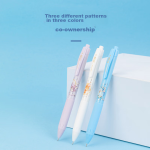 [A must-have for back-to-school] KACO Nongfu Spring joint push gel pen 0.5mm bullet tip signature pen high-value water pen 4 colored pens + 4 black cores - Image 3