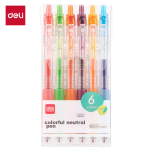 Deli 0.5mm half-needle gel pen signature fountain pen 12 pieces/box red - Image 3