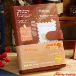 [Lowest price on the Internet] M&G stationery 16K/60 sheets thickened kraft paper sewing book office notebook meeting record book diary draft book 6 books APYFA77C