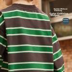 ASK JUNIOR Boys Long Sleeve T-shirt Spring Children's Printed Contrast Color Running Bottoming Shirt Khaki 110 - Image 4