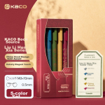 KACO color push gel pen set Guobo Yanyi joint signature pen 0.5mm water pen color core bullet mixed color 5 pieces/box Liuli Huaxia K1015