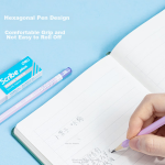 Snow White (snowhite) direct liquid fountain pen free ink capsule quick drying large capacity primary school students EF small bag tip calligraphy practice FP801A + FP801B erasable blue 6 pieces - Image 5