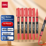Deli bulk pack 0.5mm black bullet head uncapped neutral pen refill student neutral pen signature pen refill 34567/6600/Q7 suitable for 50 pieces/barrel 33405 - Image 8