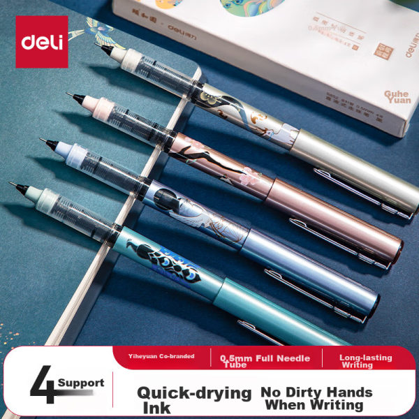 BAOKE PC988 0.5mm blue-black half-needle gel pen large-capacity water pen doctor prescription pen signature pen 12 pieces/box