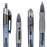 Deli (deli) medium double-headed thick express logistics marker pen signature pen office stationery teaching conference pen marker pen 1.8mm/0.5mm black 5 pieces/box SK221-5 - Image 3