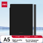 Deli 3 A5/80 sheets office notebook notepad draft book wireless binding book student supplies mixed color 23211