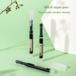 Deli Zhenshun push office gel pen 0.5mm bullet student office supplies ink blue 12 pieces/box S60 - Image 3