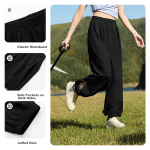 361° children's shorts summer boys and girls 3-12 years old breathable sports pants woven shorts black 130