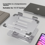 ATSCORE laptop stand computer desk stand radiator 360 degree rotation lifting suspended vertical heightening bracket Apple Mac Huawei Lenovo Savior aluminum alloy stand - Image 8