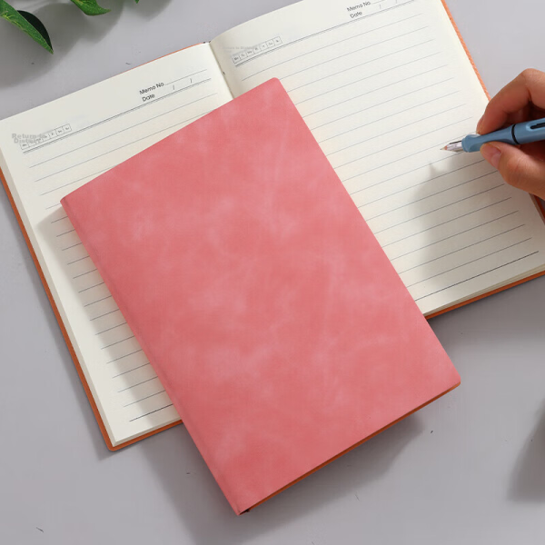 Xutong notebook A5 black 100 sheets/200 pages thickened notepad sheepskin work diary meeting record book business notebook can be customized