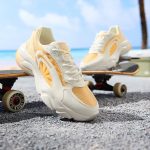 361° sports men's shoes spring and summer breathable couple thick bottom heightening small white casual board shoes men 672426615-1 - Image 3