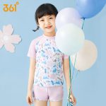 361° children's swimsuit female summer split print cute swimsuit small and medium-sized girls hot spring two-piece swimsuit
