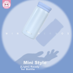 Angelamiao mini thermos cup female student cute portable water cup 316 stainless steel small pocket cup 200ml blue
