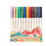 Deli (deli) Notebook Artistic Thread-bound Junior and Senior High School Students Postgraduate Entrance Examination Sewn Diary Thickened Soft Cover Copy Notepad 4 Books [Glass Clear 2] - Image 8