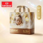 bebetour Royal Feather Series Pull-Up Pants XL28 Pieces Ultra-thin Dry Breathable Diapers Bubble Waist Growth Pants [Brand Direct Supply Safe Quality] - Image 3
