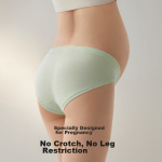 babycare maternity underwear thin seamless low waist maternity general underwear cotton large size 3 pack XL - Image 4