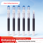 Deli quick-drying gel pen MUJI style signature pen student office pen ins cold style 0.5mm ST head black 3 pieces/box SA575-3