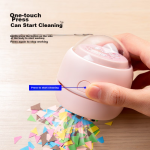 Deli [Children's Day Gift] Newsai Rechargeable Strong Suction Desktop Vacuum Cleaner Mini Keyboard Dust Removal Eraser Cleaner Mist Purple NS199-S - Image 4