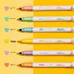 [A must-have for the start of school] AIHAO four-color gel pen, multi-color all-in-one, special push pen for students and teachers to take notes in their notebooks [four-color academic master pen] 2 pieces in white - Image 5
