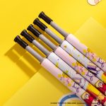 Deli (deli) smooth push gel pen 0.5mm bullet student office stationery blue 6 pieces / box S60-6 - Image 5