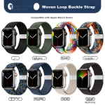 BHO suitable for apple watch strap apple watch s10/ultra2/s9/se nylon braided loop strap iwatch s8/7/6/5/4 buckle watch strap - Image 10