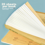 Dr. Dolly 10 books 32k20 sheets new word book 8 grid 6 lines pinyin Tianzi grid book primary school students first and second grade new word book new word copy Hebei vertical flip book [hot sale in the whole network] - Image 4