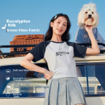 361° short-sleeved women's spring and summer round neck cute pet sports leisure loose breathable top T-shirt 662519112-4 - Image 2