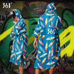 361° bathrobe men's adult universal water-absorbing quick-drying beach swimming towel travel cloak changing clothes beach vacation bathrobe