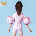 361° children's swimsuit for girls, medium and large girls, one-piece dress-style long-sleeved swimsuit for teenagers and students, hot spring swimsuit - Image 3