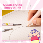 Deli (deli) smooth push gel pen 0.5mm bullet student office stationery blue 6 pieces / box S60-6 - Image 2