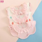 9i9 baby bib waterproof pure cotton surface baby bib newborn can rotate 3 random colors 439 - Image 7