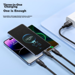 CangHua multi-function charger three-in-one charging cable set 40W super fast charging head + 5A three-in-one data cable suitable for Huawei Apple iPhone Xiaomi mobile phones - Image 4