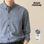 BLACKMONDAY [80 long-staple cotton] pure cotton long-sleeved shirt men's spring and autumn cotton free ironing men's casual business shirt