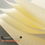M&G stationery 16K/40 sheets stitched notebook simple life series kraft paper student soft copy office book 4 books APYFK12 - Image 5