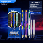 Dianshi pen limited lightning time and space capsule press neutral pen 0.5mm black pen low center of gravity black technology student brush pen office signature pen 3 pens + 3 cores - Image 2