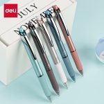 Snow White (snowhite) push gel pen student test pen quick-drying simple signature pen 0.5mm bullet office stationery G-103 black 30 pieces/box - Image 3