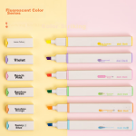 Deli Color Straight Liquid Pen Set 0.5mm Full Needle Student Signature Pen Gel Pen 8 Colors Handbook Water Pen Rollerball Pen Notebook Treasure 8 Pieces/Box S856-C8 - Image 2