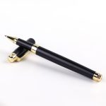 Deli 0.5mm/1.2mm small double-headed marker pen signature pen hook pen conference pen marker pen children's student 12 pieces/box black 6823 - Image 3