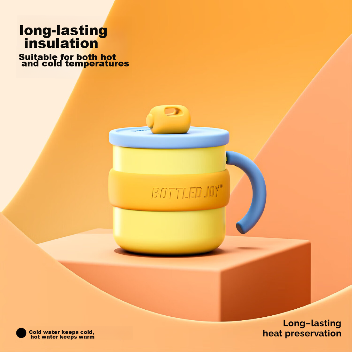 BOTTLED JOY ton barrel insulation cup 316 stainless steel coffee cup insulation water cup female office drinking water cup Dundun barrel - Image 5