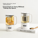 ankale health pot 600ml 316 stainless steel + high borosilicate glass office small mini multi-function stew all-in-one constant temperature kettle AJL-06Z01 with filter - Image 6